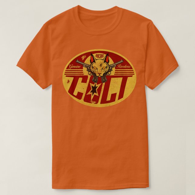 Vintage Revolvers-tecken T Shirt (Design framsida)