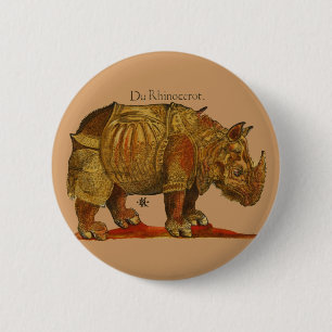 Vintage Rhino Durer's Rhinoceros Antique Knapp