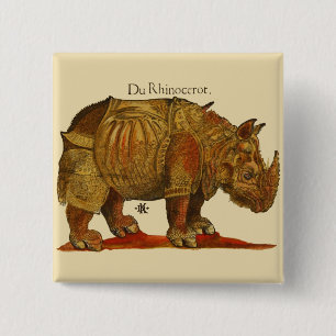 Vintage Rhino Durer's Rhinoceros Antique Knapp