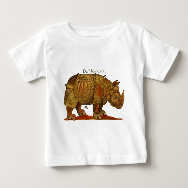 Vintage Rhino Durer's Rhinoceros Antique Tee (Framsida)
