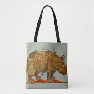 Vintage Rhino Durer's Rhinoceros Antique Tygkasse