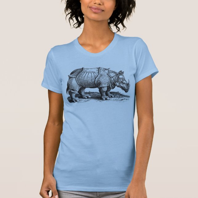 Vintage Rhino - Dürer's Rhinoceros Tee Shirt (Framsida)
