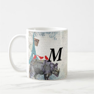 Vintage rhino kaffemugg
