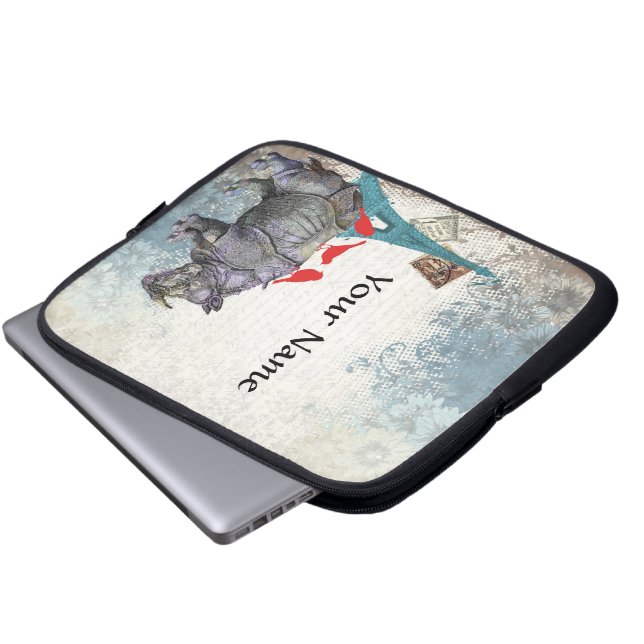 Vintage rhino laptop fodral (Framre botten)