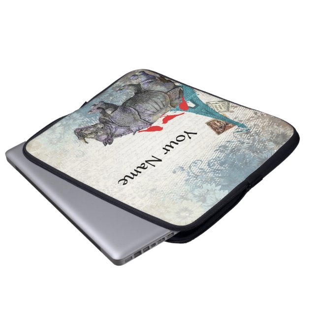 Vintage rhino laptop sleeve (Framre botten)