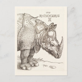 Vintage Rhinoceros vykort