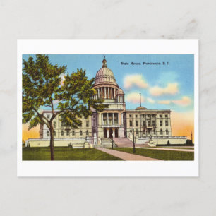 Vintage Rhode island Huvudstad/State House Vykort