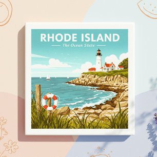 Vintage Rhode island Kakelplatta