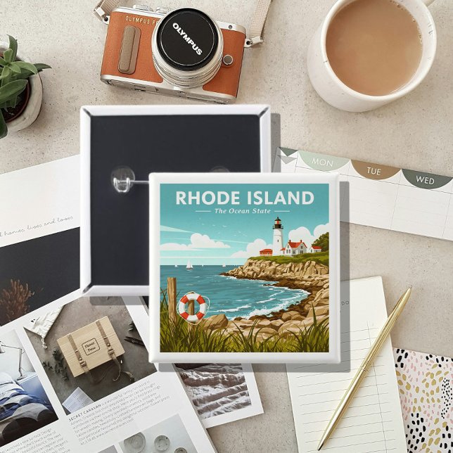 Vintage Rhode island Knapp (Skapare uppladdad)