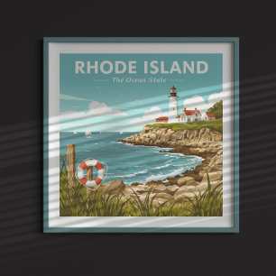 Vintage Rhode island Poster