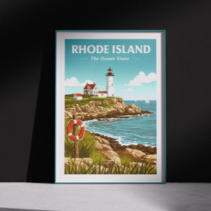 Vintage Rhode island Poster