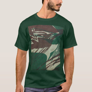 Vintage Rhodesian Brushstroke Camouflage T Shirt