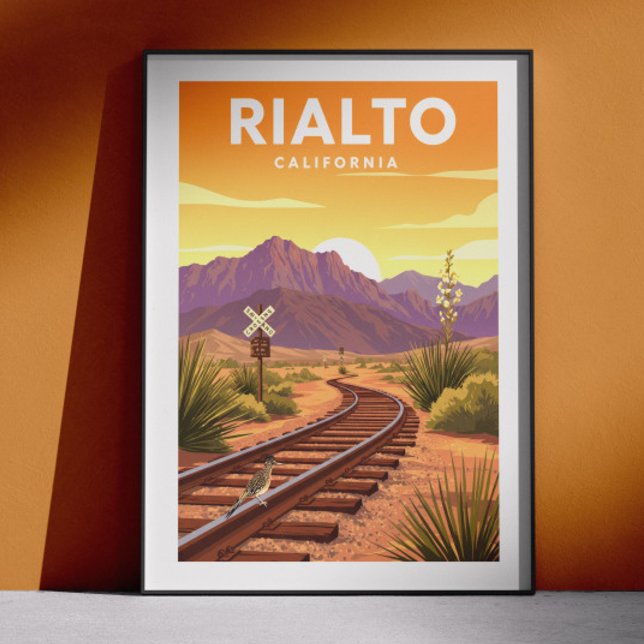 Vintage Rialto Kalifornien Poster (Skapare uppladdad)