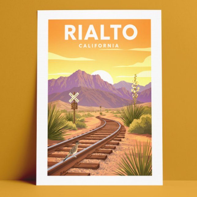 Vintage Rialto Kalifornien Vykort (Skapare uppladdad)