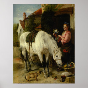 Vintage Richard Ansdell The Gardeners Daught Poster