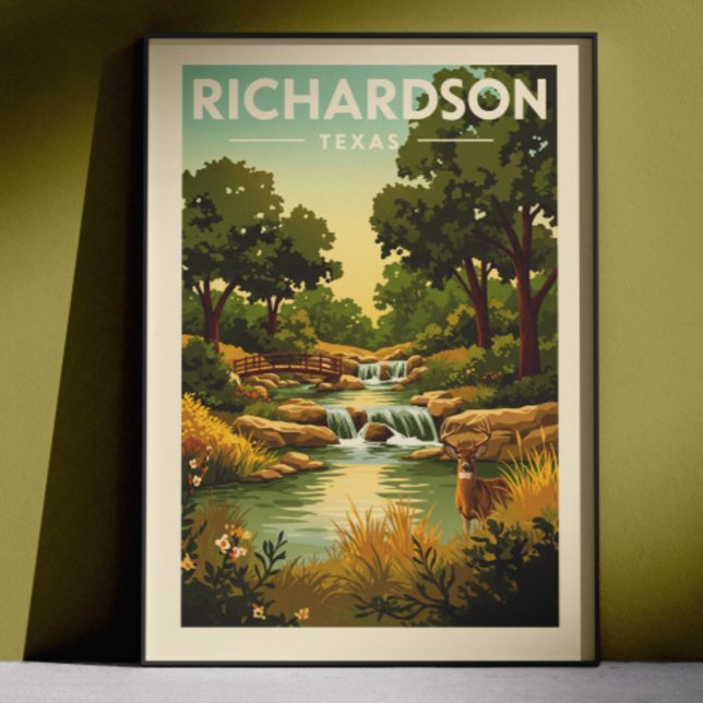 Vintage Richardson Texas Poster (Skapare uppladdad)