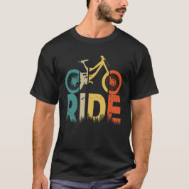 Vintage Ride Bike Bicycle Älskare Cyclist Cycling  T Shirt