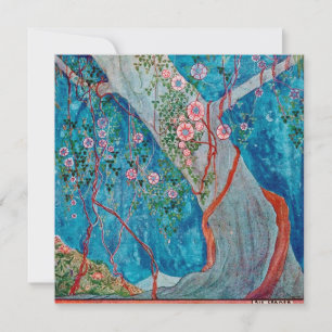 Vintage Rie Cramer Illustration Forest by Night Tack Kort