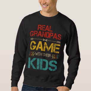 Vintage riktigt spel med sina barnspelare lång ärmad tröja