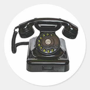 Vintage ringer rundaklistermärkear runt klistermärke