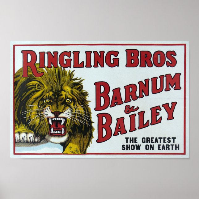 Vintage Ringling Bros. Poster (Framsidan)