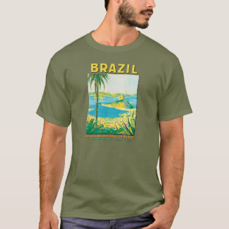 Vintage Rio Brasilien reser affischen Tee Shirt