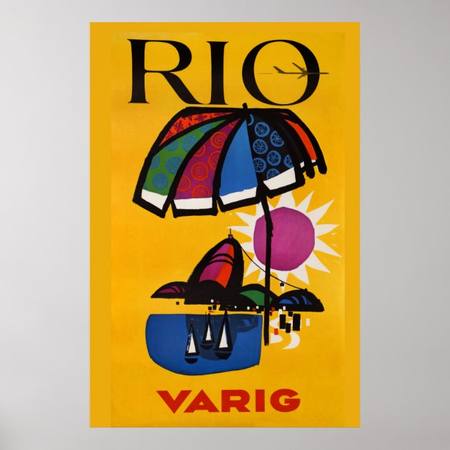 Vintage Rio de Janeiro Resa Poster (Framsidan)