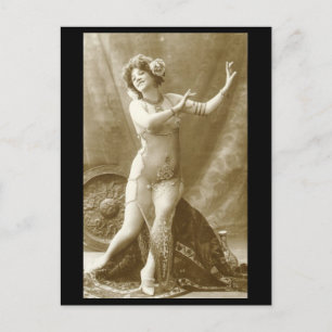 Vintage risque Dancing Flickfoto Vykort