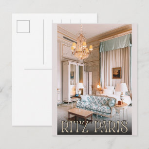 Vintage Ritz Paris 5-stjärnig lyxhotell Frankrike- Vykort