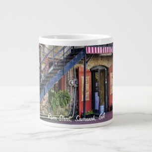 Vintage River Street Savannah Georgia Travel Photo Jumbo Mugg
