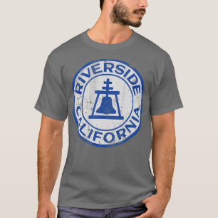 Vintage Riverside California Flagga Home Kärlek T Shirt