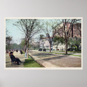 Vintage Riverside Dr New York City, NY poster