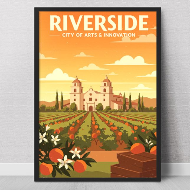 Vintage Riverside Poster (Skapare uppladdad)