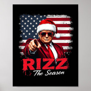 Vintage Rizz: Jultomten Paja, årstidsbussen Poster