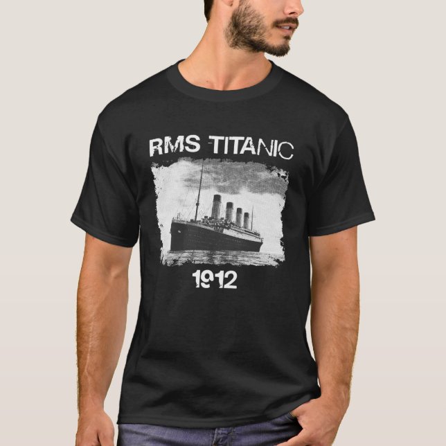Vintage RMS Titanic 1912 Frakten Drea T Shirt (Framsida)