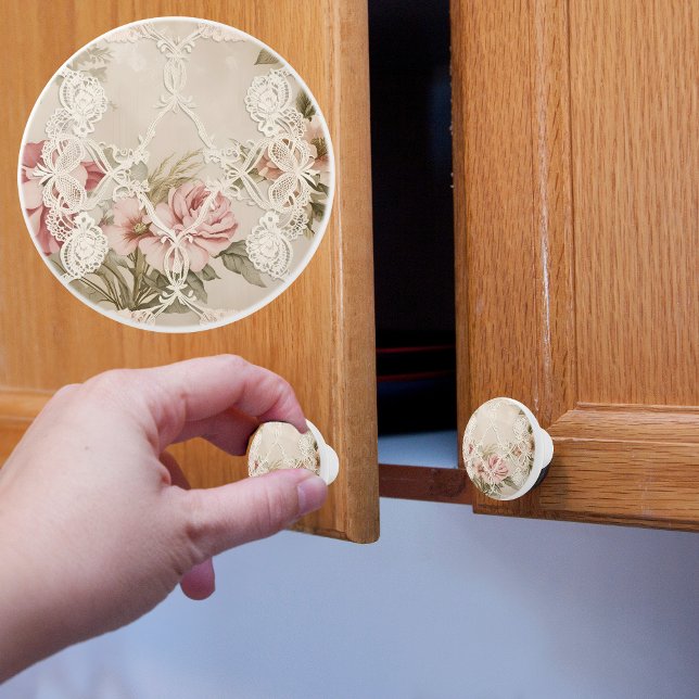 Vintage Ro bakom Snöre Knopp (Skapare uppladdad)