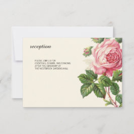 Vintage Ro Boho Bröllop Inbjudningar