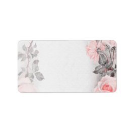 Vintage Ro Bröllop Blank Adressetiketter