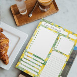 Vintage Ro Daily Planner Notes och To Do List Anteckningsblock<br><div class="desc">Vintage Retro Gul ros Daily Planner Notes och To Do List. Håll dig organiserad i stil med vår planerare och att göra-listor med trendig vintage blommigt design. Behålla - spår av uppgifter samtidigt som du lägger till ett litet stollig till din dagliga rutinuppgift</div>