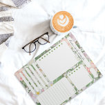 Vintage Ro Daily Planner Notes och To Do List Anteckningsblock<br><div class="desc">Vintage Retro Rosa ros Daily Planner Notes och To Do List</div>