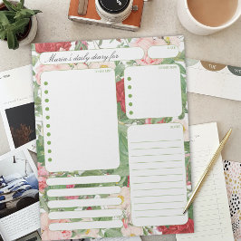 Vintage Ro Daily Planner Notes och To Do List Anteckningsblock