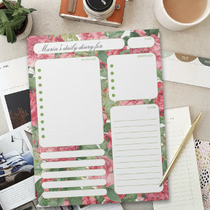 Vintage Ro Daily Planner Notes och To Do List Anteckningsblock