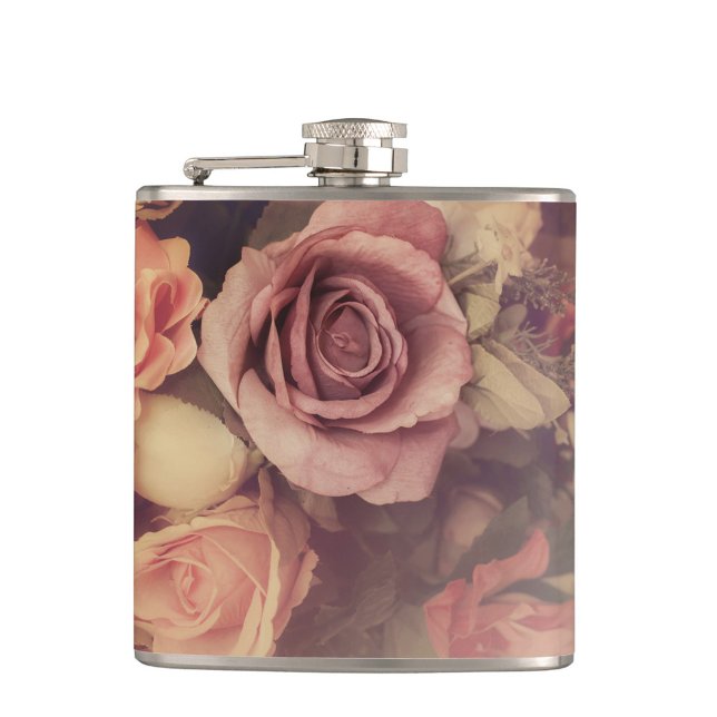 Vintage Ro Fickplunta (Mother's Day Vintage Rose Flask!)