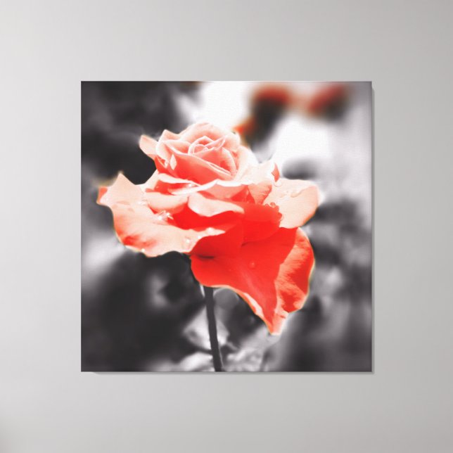 Vintage Ro Flower Canvastryck (Framsida)