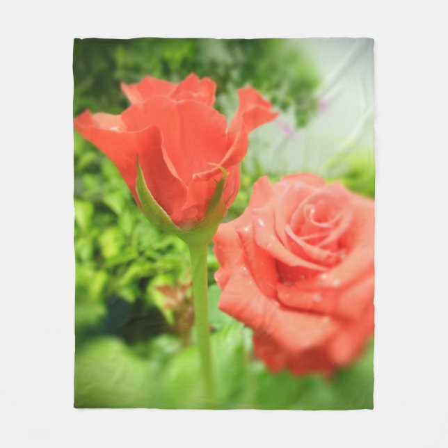 Vintage Ro Flowers #2 Fleecefilt (Framsidan)