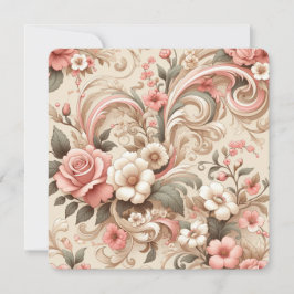 Vintage Ro Garden Scrollwork Inbjudningar