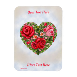 Vintage Ro Heart Magnet