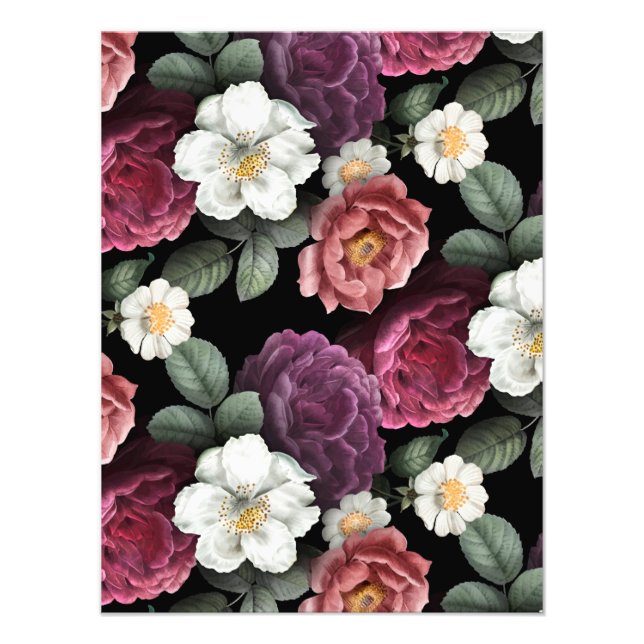 Vintage Ro Illustration Art Fototryck (Framsidan)