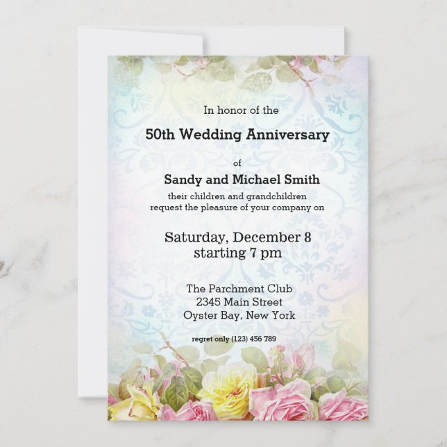 Vintage Ro Inbjudningar (Framsida)