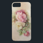 Vintage Ro iPhone 7 Fodral<br><div class="desc">Fin vintage ro blomstrar på mjuk neutralt.</div>